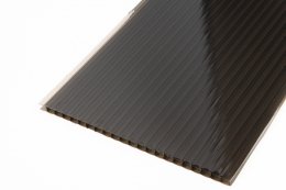 Стільниковий сотовий полікарбонат "Balkan Plastics" Premium Europe 6 мм сірий 2100x6000
