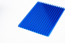 Сотовый поликарбонат  "Balkan Plastics" Standart Europe 8 мм синий однокамерный 2100x12000
