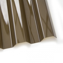Поликарбонат трапеция "Balkan Plastics" Premium Europe 0,8 мм бронза-серая 1050x2000 